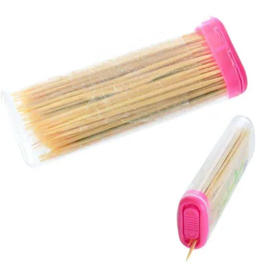 Image de ORION DENTS Cure-dents en bois 60 pcs. avec récipient Set