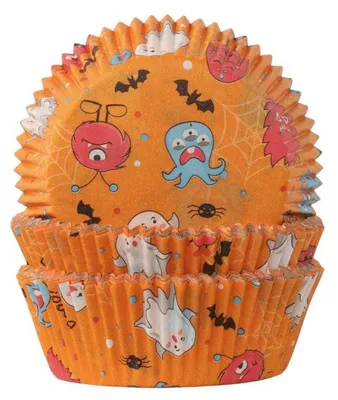 Produktbild von Demmler Muffinformen Spooky - zum Dekorieren selbstgemachter Muffins - 60Stk. pro Packung - 5012776050
