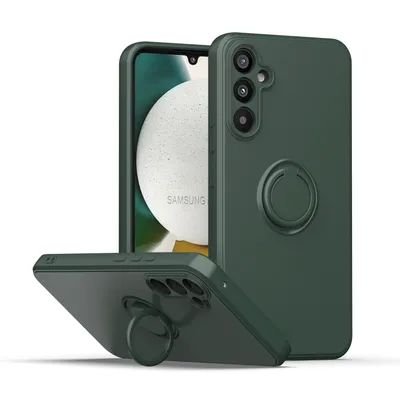 Obrázek produktu pro Galaxy A34 Pouzdro, s prstencovým držákem a stojánkem, odolné proti poškrábání, měkký silikon pouzdro pro Samsung Galaxy A34 zelené