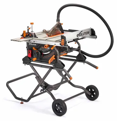 Productafbeelding van Evolution R255TBLX+, de volgende generatie draagbare tafelzaag (230 V, 255 mm) met een zaagblad voor diverse materialen
