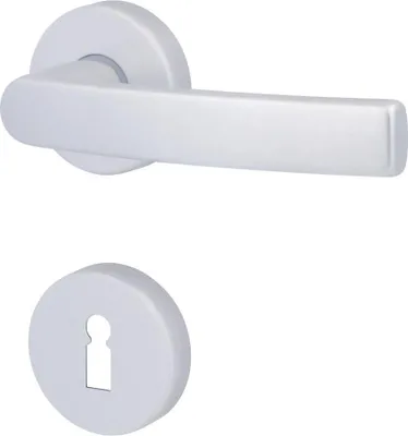 Produktbild von Alpertec BB-Rosettengarnitur Vanda Aluminium silber rund
