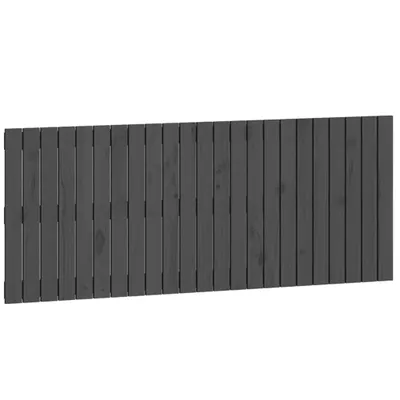 Produktbild von Wand-Kopfteil Grau 147x3x60 cm Massivholz Kiefer