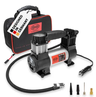 Obrázok produktu pre HEYNER® Kompresor 12 V, 10 bar, 40 l/min, nafukovací kompresor pre osobné automobily s LED osvetlením SMD