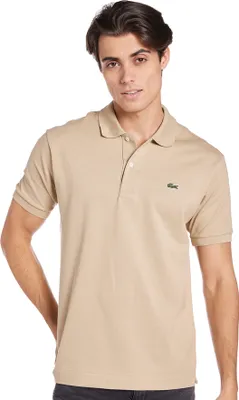 Produktbild von LACOSTE L1212 SHORT SLEEVED RIBBED COLLAR S Brown