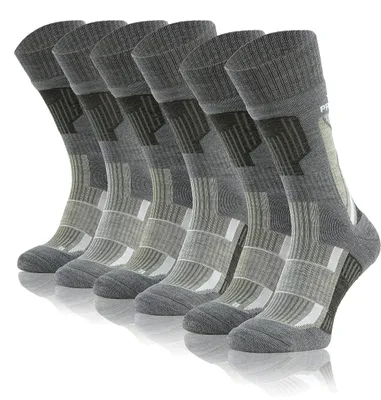 Productafbeelding van Omgoods - 3 Paar Wandelsokken met Zilver - Winter Trekking Sokken, 45/47 EU