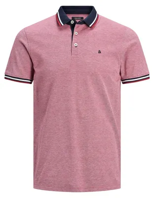 Image de JACK & JONES Polo Chemise à manches courtes unie JJEPAULOS Pique Coton Taille : XL