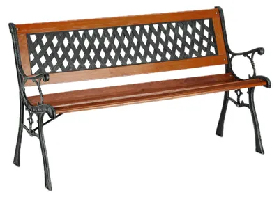 Immagine prodotto di Panchina da giardino Relaxdays, a 2 posti, in legno e ghisa, per balcone e terrazza, stile rustico, dimensioni: 73x125x52,5 cm, marrone/verde