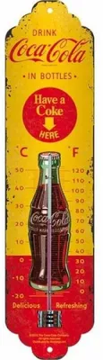 Immagine prodotto di TFA Dostmann NOSTALGIC ART Coca Cola Termometro Gelb, Rot (12.2060.10)