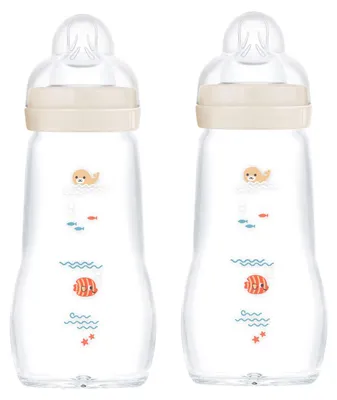 Produktbild von MAM 67036720-2 Stück Feel Good Glass Bottle 260 ml Glas Flasche - Neutral