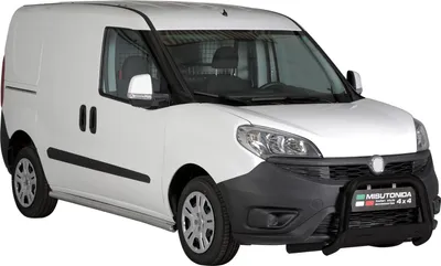 Obrázok produktu pre Ochranná lišta predného nárazníka pre Fiat Doblo 2015-2022 ø63mm oceľová čierna Ochrana