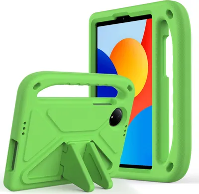 Immagine prodotto di Custodia protettiva per Xiaomi Redmi Pad SE 8.7" 4G 2024, leggera custodia per bambini in EVA con maniglia e supporto Verde
