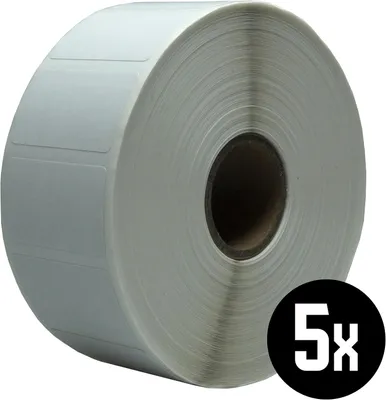 Obrázok produktu pre Štítky, 32 x 19 mm, permanentné, 5 rolí po 2000 kusov, vhodné na označovanie zásielok