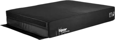 Produktbild von tiguar plyo soft box  4-teilige Sprungbox, bis 150 cm stapelbar  weiche Plyo-Box für Jump-Training, CrossFit, Functional Fitness  rutschfest, robust, stoßdämpfend  Schwarz, 75x90 cm