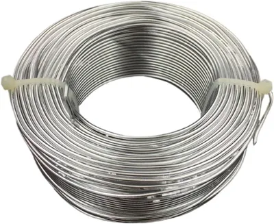 Produktbild von Aluminium-Basteldraht, 1 mm, 2, mehrfarbig vergoldet, 0,5 kg pro Packung (Silber, 2 mm)