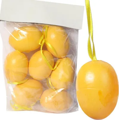Zdjęcie produktu dla Zestaw 7 Jajek Wielkanocnych do Zawieszenia - Ozdoba w Kwiatki 5,5 cm