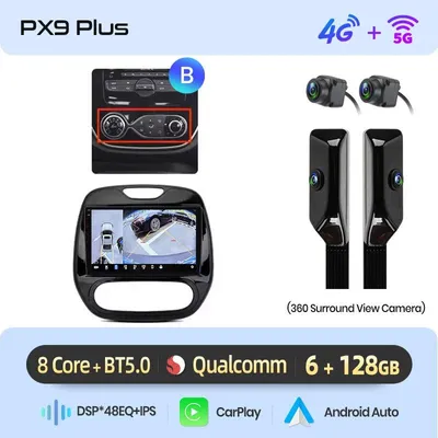 Produktbild von Android-Multimediasystem – Navigationssystem – Infotainmentsystem – Touchscreen-Armaturenbrett – 9-Zoll HD IPS – Drahtlose CarPlay- und Android Auto-Unterstützung