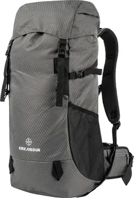 Produktbild von KIRKJUBØUR "Vindelfjäll" Trekking Rucksack | 35L Volumen | Wasserabweisend | Hüftgurt & Rückenpolster | Regencape & Reflektoren | grey | KJ-107