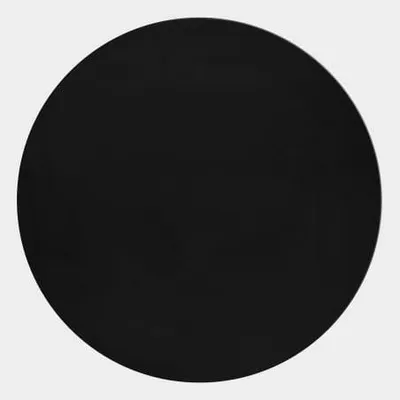 Zdjęcie produktu dla Ayyildiz | Okrągły Dywan Pluszowy Pouffy - 160 cm x 160 cm - Czarny - Miękki - Elegancki -