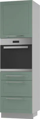 Produktbild von Backofenschrank Kvantum Q-D14/RU/3A Vollauszug 60cm Korpus- & Frontfarbe wählbar,mint matt,grau