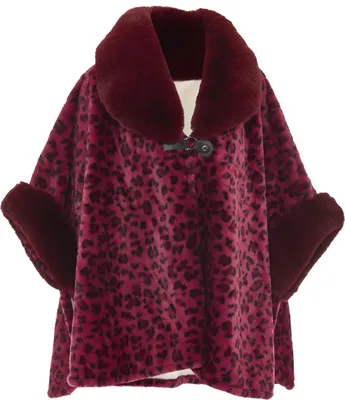 Produktbild von FRAULLY damen strickponcho - lila, M