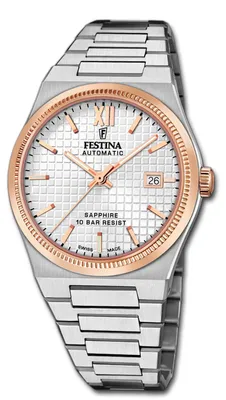 Imagen del producto de Reloj de pulsera para hombre, Swiss Made, acero inoxidable plateado, Festina, modelo D3UF20030/1
