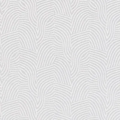 Obrázek produktu pro Profhome 781534-GU Grafická netkaná tapeta s pruhovaným vzorem bílá krémově šedá 5,33 m2
