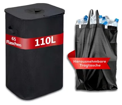 Obrázek produktu pro Recyklační kontejner, velká kapacita, odnímatelná vnitřní nádoba, 110 litrů
