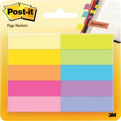 Produktbild von Post-it Pagemarker aus Papier 15 x 50 mm 10 Blöcke á 50 Blatt