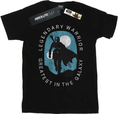 Obrázok produktu pre Star Wars - "The Mandalorian Legendary Warrior Greatest In The Galaxy" Tričko pre mužov BI47071 (L) (Black)