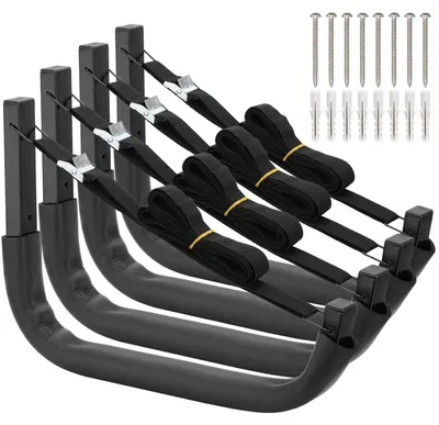 Produktbild von Kajak Aufbewahrungsregal Wandmontage - Aufbewahrungshaken Garage - Kanuspeicher - Paddleboard Halter - Tragfähigkeit 68 kg - 38 cm Länge
