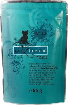 Produktbild von Catz finefood 008620, Adult, jede Rasse, Hering, Garnele, 85 g, Getreidefrei, Ohne Soja