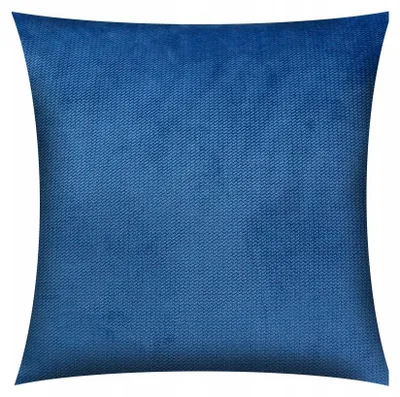 Produktbild von Ematex Samt Kissenhülle Dekokissen mit Reißverschluss 40x40 cm Blau