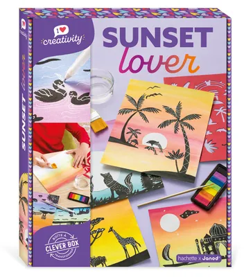 Produktbild von Janod Kreativ-Malset - Sunset Lover Aquarell Bastelset für Kinder