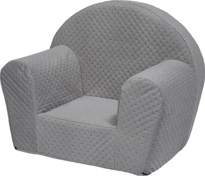 Produktbild von Leichter Kinderstuhl Grau mit abnehmbarem Bezug, maschinenwaschbar, 52x42x32 cm