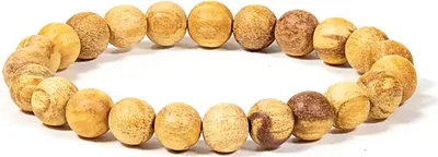 Produktbild von Palo Santo Armband runde Perlen M elastisch -- 0.8 cm