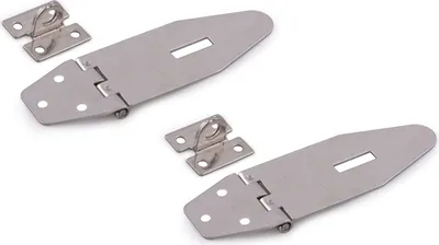 Produktbild von 2er Set Klappriegel 125 x 40 mm aus rostfreiem Edelstahl