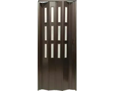 Obrázek produktu pro Shrnovací dveře LUCIANA 73x200 cm wenge prosklené