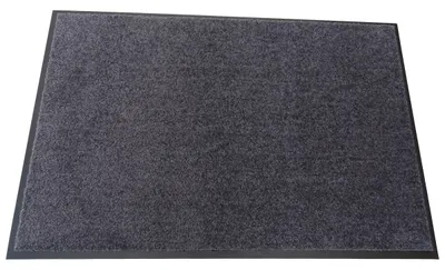 Produktbild von Mertex Schmutzfangmatte waschbar Kiel grau ca. 90 x 150 cm mit umlaufenden Rand Türmatte Sauberlauf Schmutzmatte Fußabstreifer