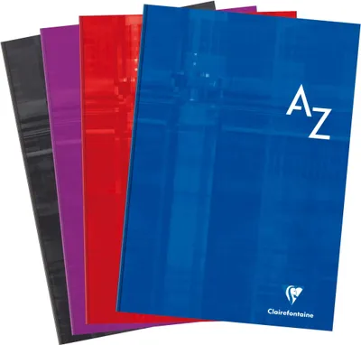 Produktbild von Clairefontaine 5x Adressbuch A4 mit Hardcover, 96 Blatt kariert Sortiert 9049C