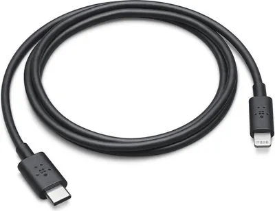 Produktbild von Belkin F8J239DS03-BLK, 1 m, USB C, Lightning, Schwarz