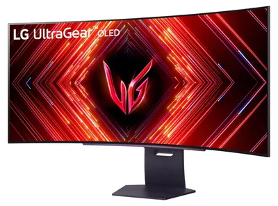 Produktbild von LG 45GS95QX-B, 114,3 cm (45"), 3440 x 1440 Pixel, Wide Quad HD, OLED, 0,03 ms, Schwarz