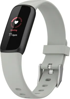 Produktbild von Strap-it Fitbit Luxe Silikonarmband (Grau) - Große: M/L