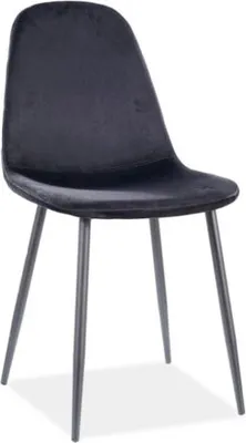 Image de Lot de 4 chaises de salle à manger et de cuisine Fox, noir