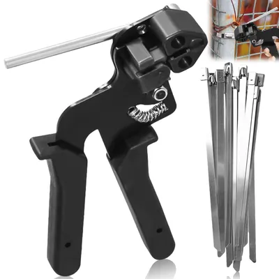 Produktbild von SolidKeus – Kabelbinder-Set mit Zange und 100 Edelstahl-Kabelbindern