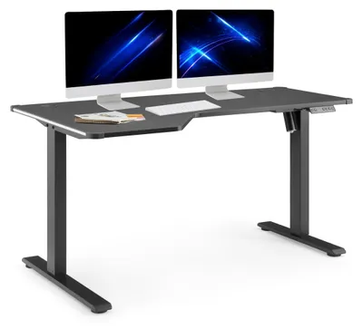 Produktbild von hjh OFFICE Elektrisch höhenverstellbarer Schreibtisch Worktime Game Computertisch höhenverstellbar 72.0 - 110.0 x 140.0 x 80.0 cm