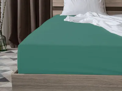 Immagine prodotto di Lenzuolo di jersey verde scuro 180 x 200 cm