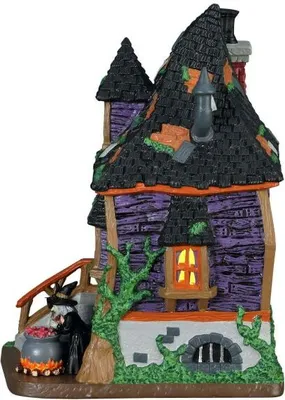 Productafbeelding van Kerstfiguur Witches bungalow b/o led LEMAX