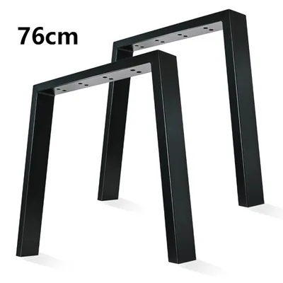 Immagine prodotto di AIORBER set di 2 gambe da tavolo in metallo, a forma di U da 76 cm, in acciaio, fino a 250 kg, gambe da tavolo fai da te per mobili, per tavoli da pranzo, tavoli da conferenza, tavolini da caffè, nero