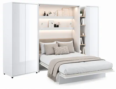 Produktbild von Furniture24 Schrankwand Mit Elektrischem Schrankbett Bed Concept 140X200