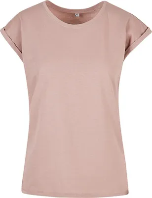 Produktbild von Build Your Brand BY021 | Ladies Extended Shoulder Damen T-Shirt - Farbe: Dusk Rose - Größe: L